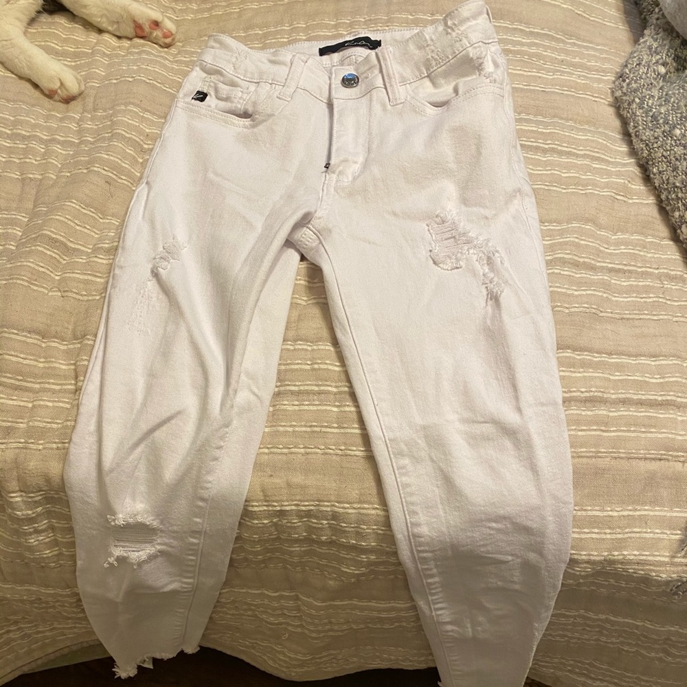 White Ripped Jeans - Picture 2 of 5